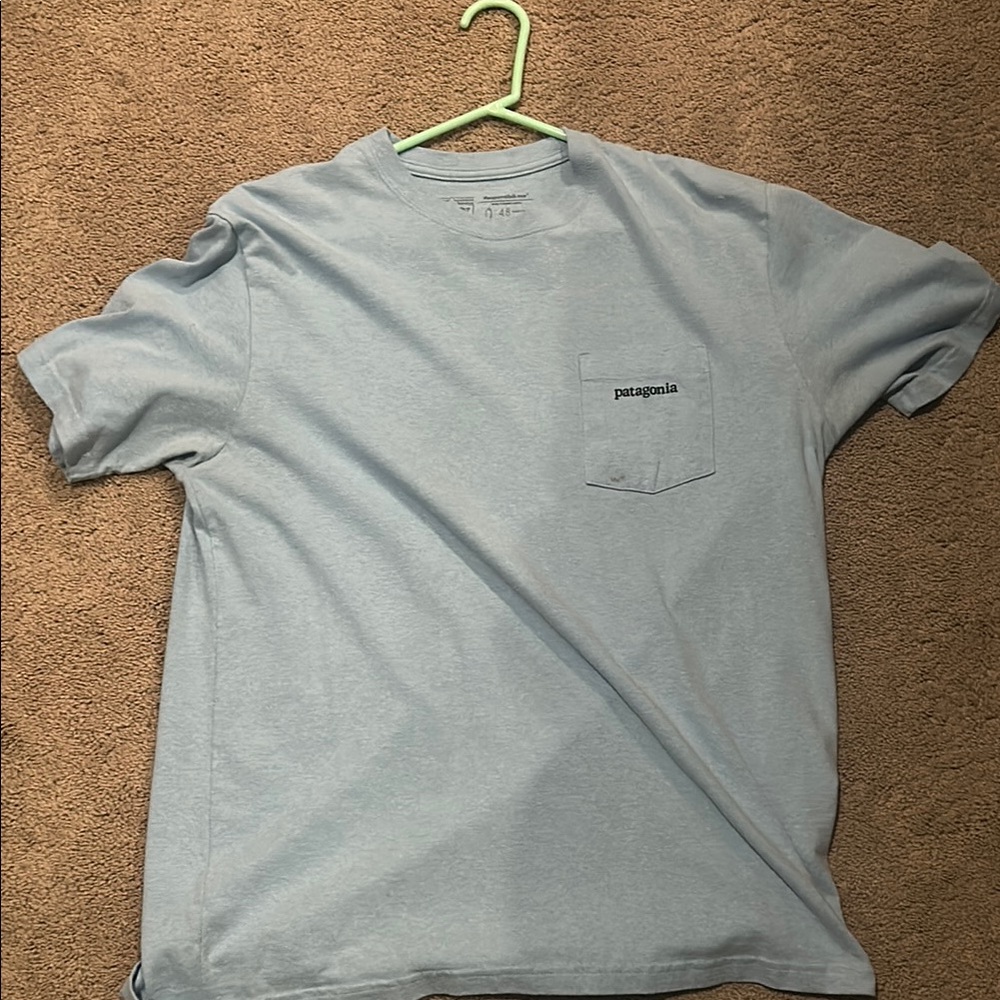 Patagonia Sky Blue Pocket Tee